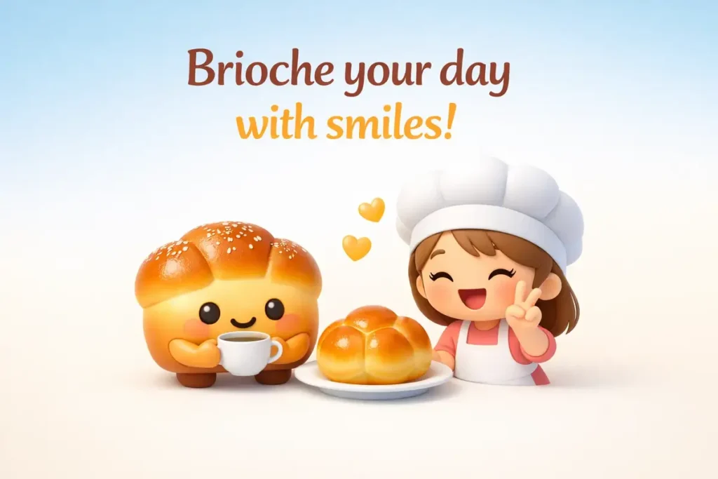 Sweet Brioche Puns for Breakfast