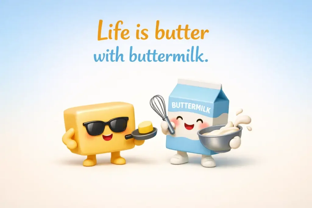 Cheesy Buttermilk Puns One Liners