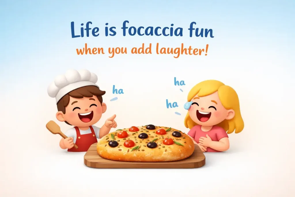 Cheesy Focaccia One-Liners