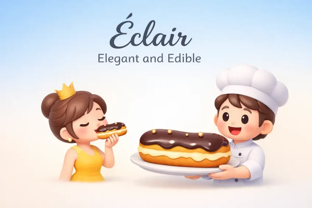 French Inspired Eclair Puns With Style
