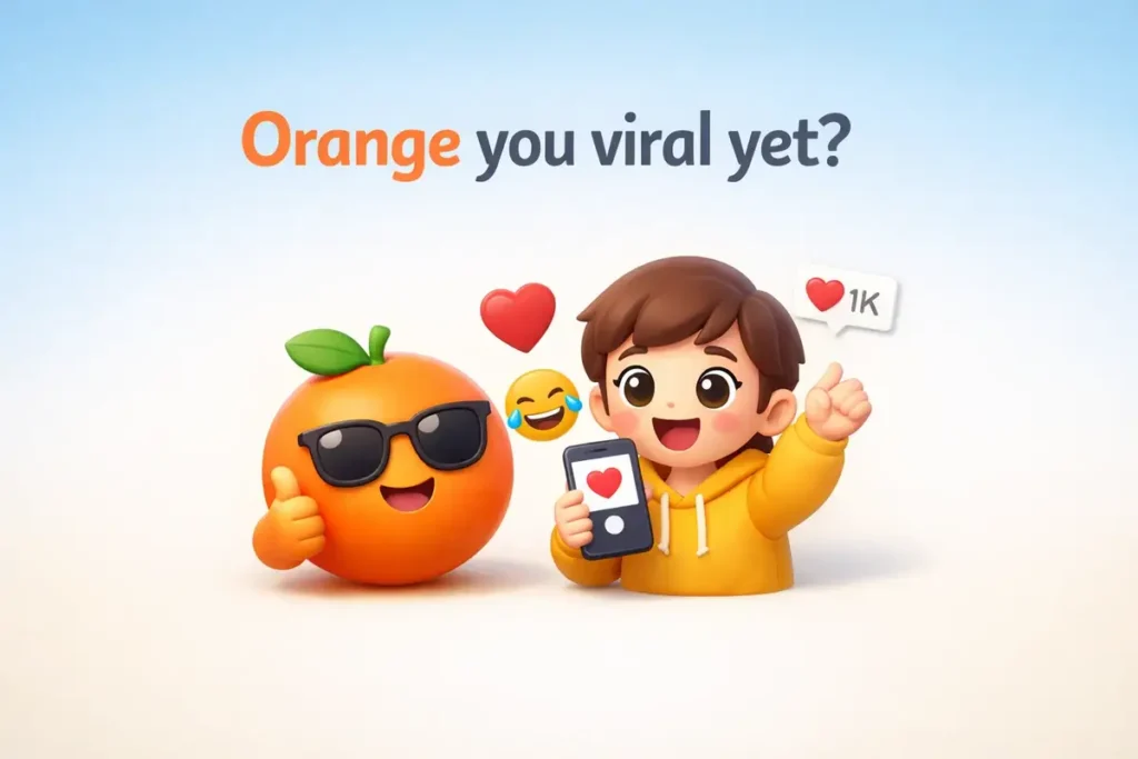 Social Media Orange Puns