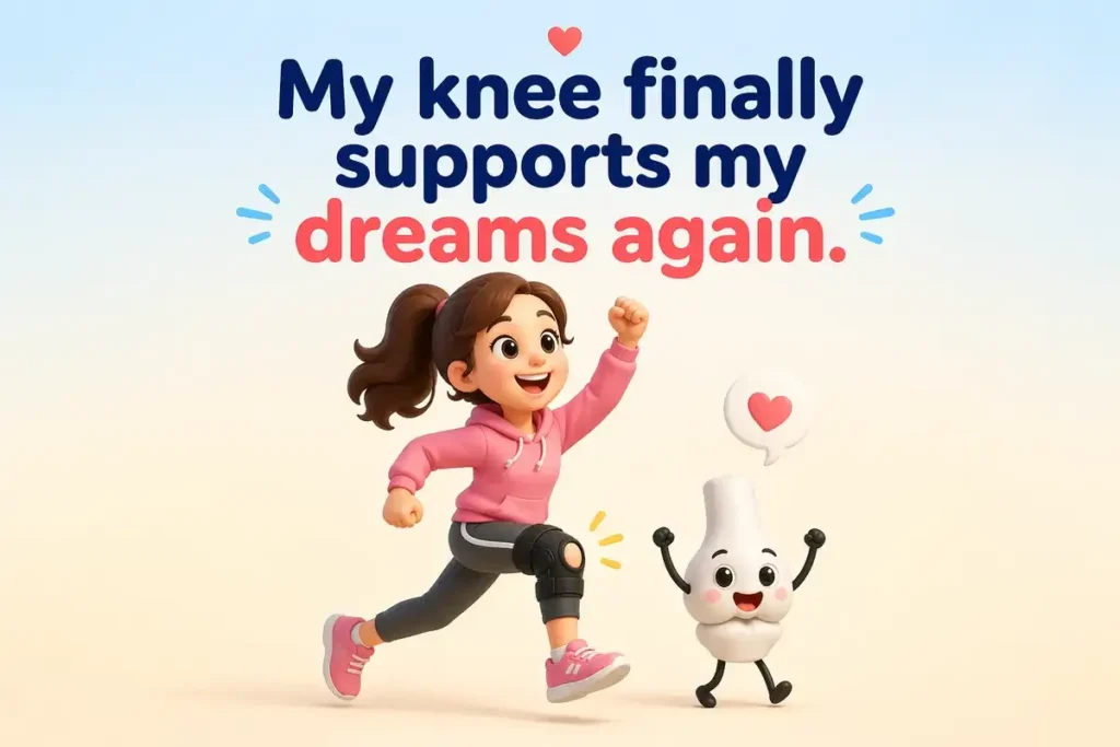 Knee replacement puns captions