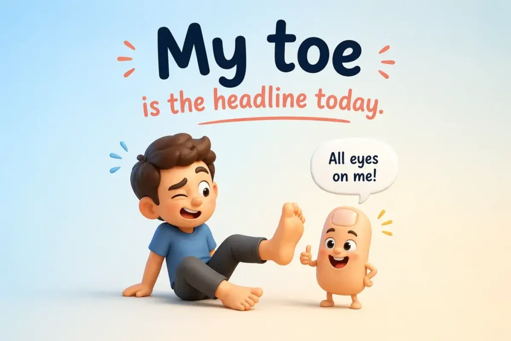 Broken Toe Jokes Caption