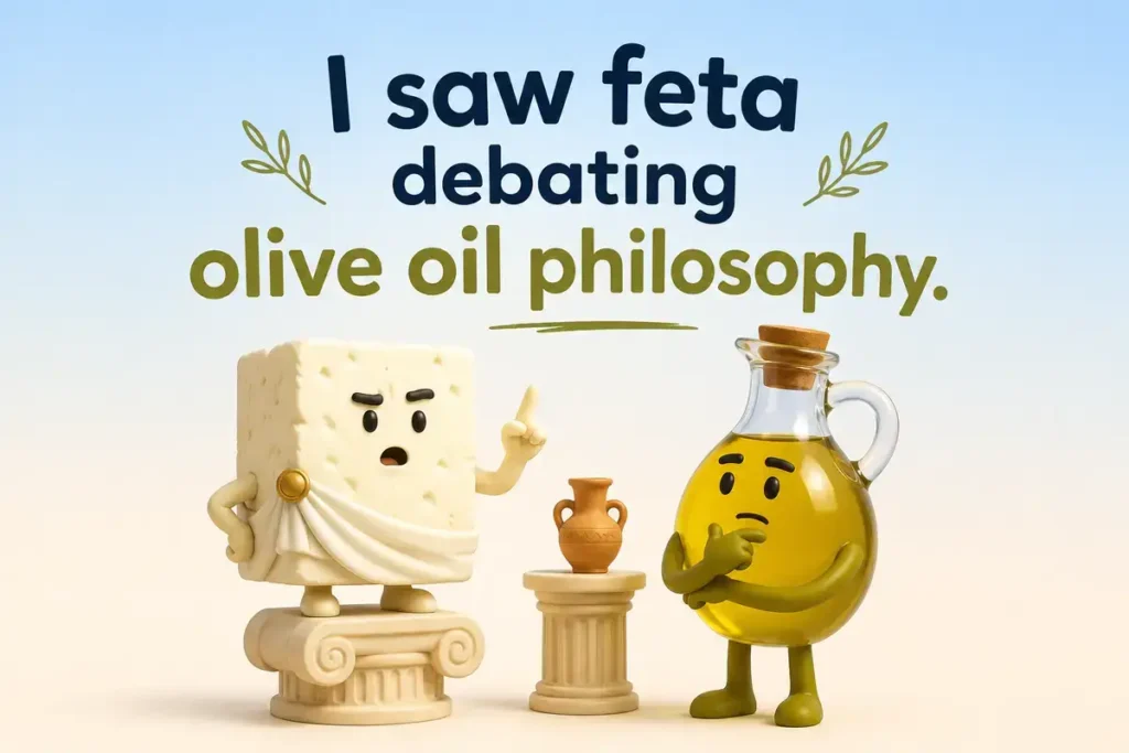 Feta Puns For Reddit Style Humor