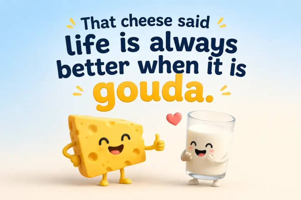 Gouda Cheese Puns One Liners