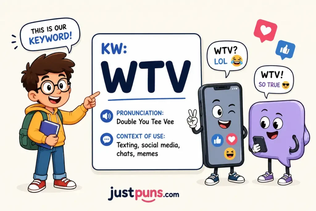 Meaning at a Glance of WTV meaning in text