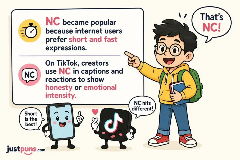 NC meaning in text Across Social Media Platforms